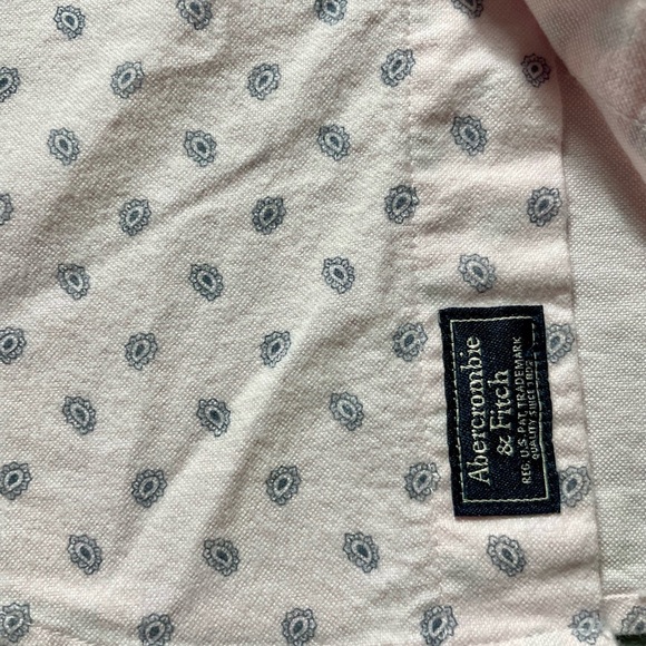 Abercrombie & Fitch Men’s Long Sleeve Button-Front Shirt in XS Pink - Picture 5 of 7